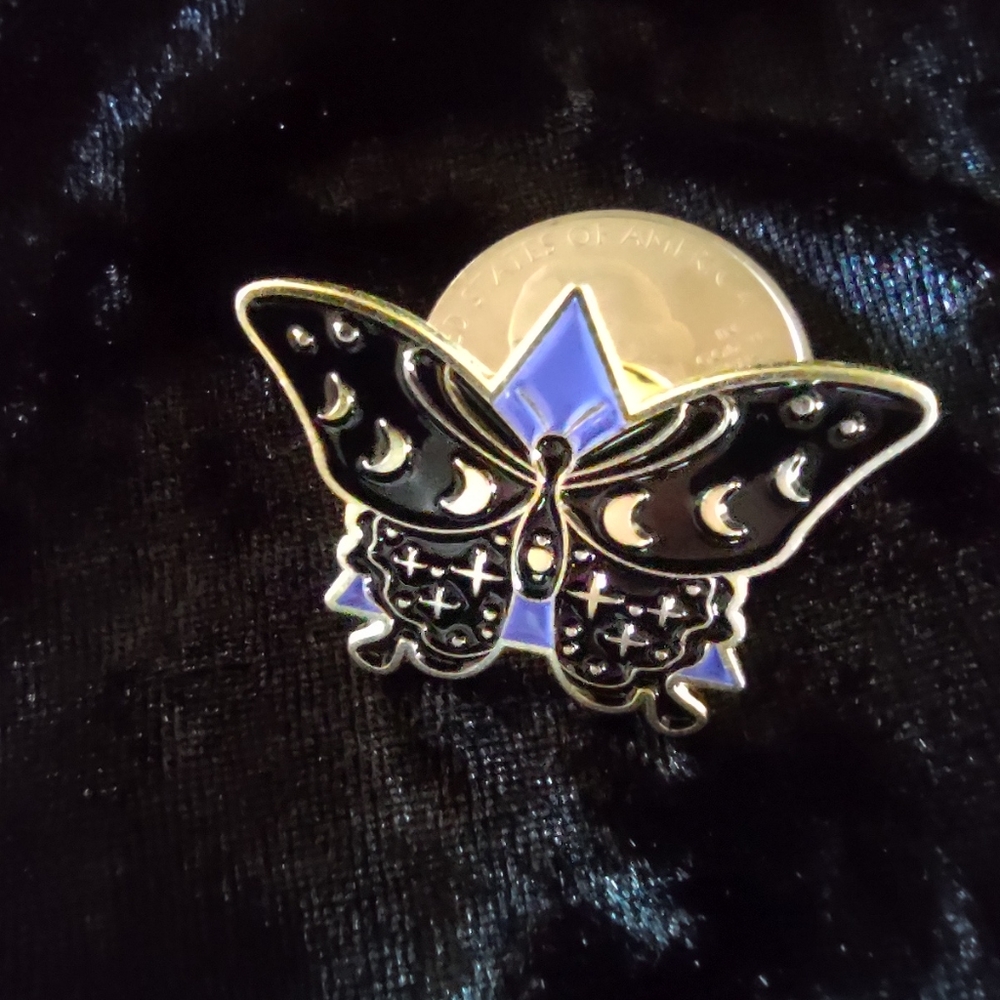 Enamel butterfly pin